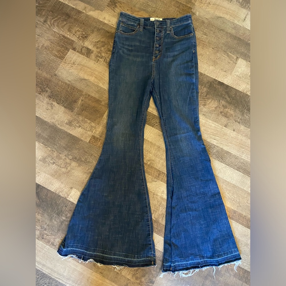 Free People Blue Flare Jeans